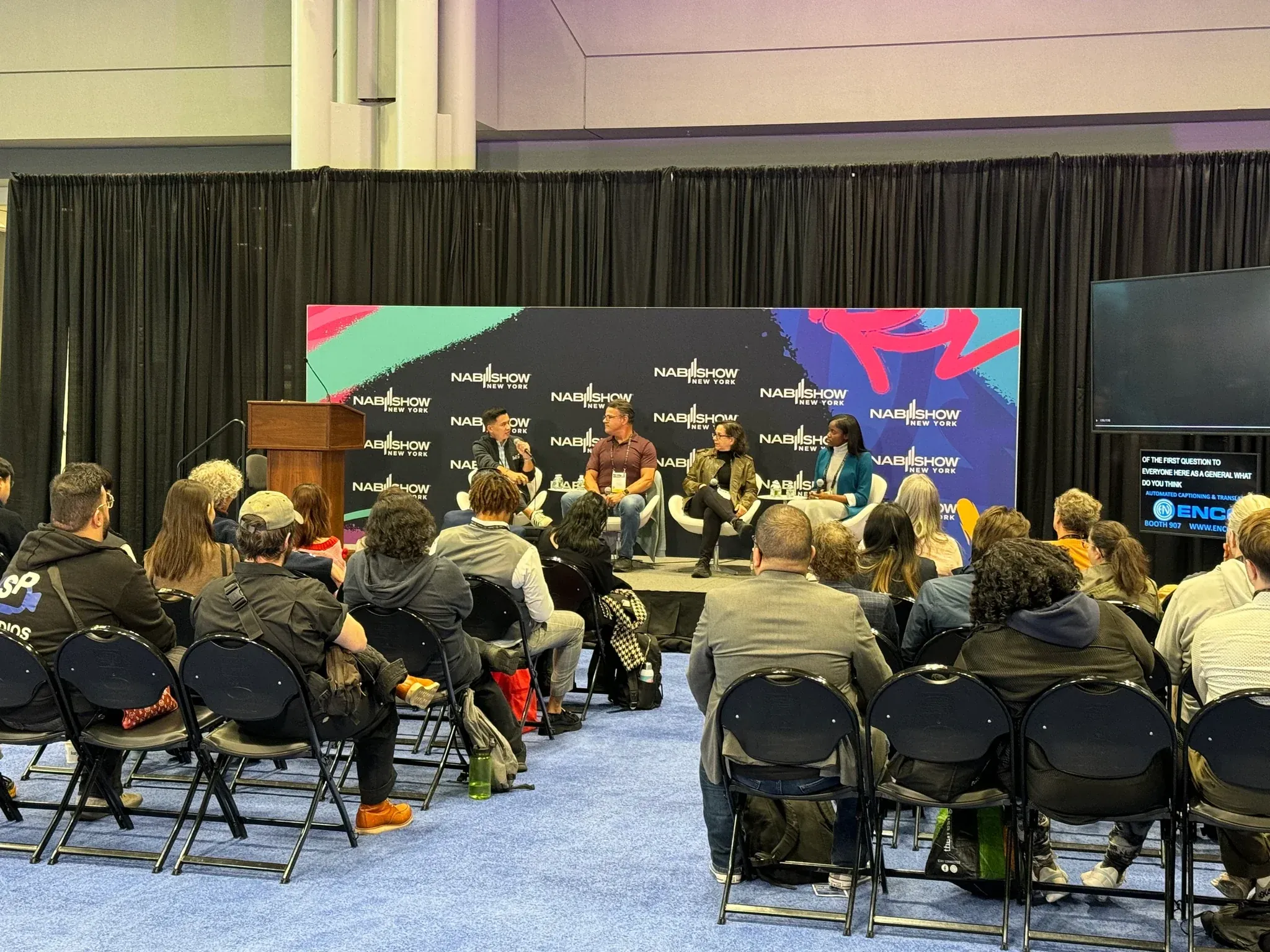 NAB Show New York panel discussion and audience