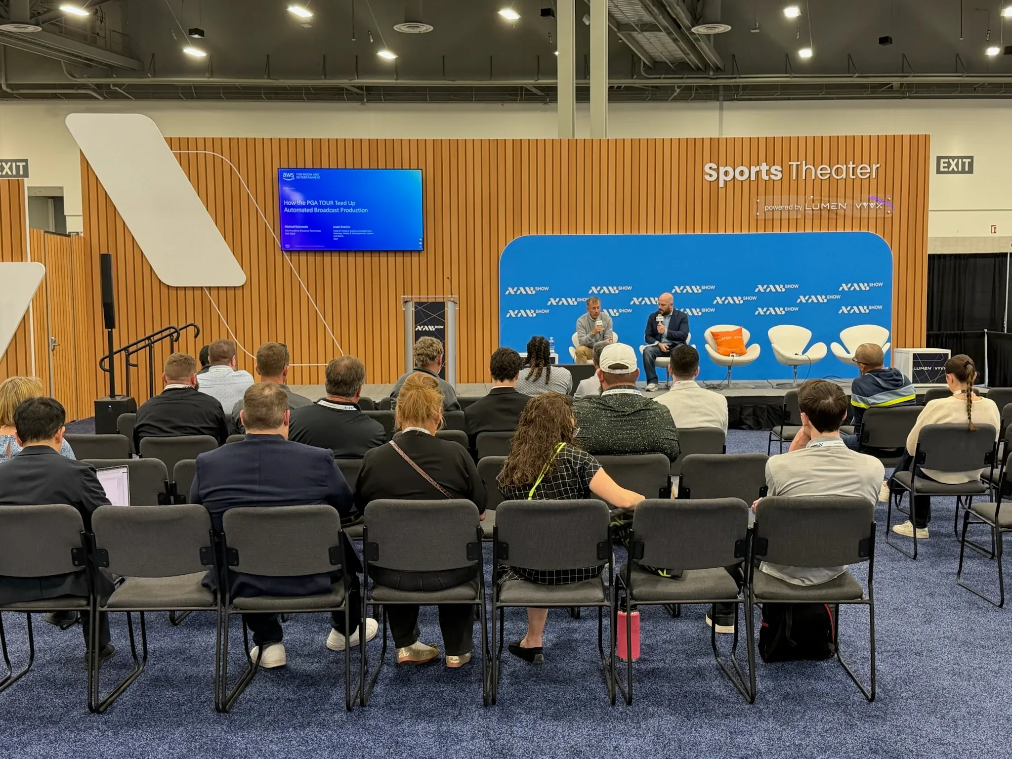 A session in the Sports Theater at NAB Show Las Vegas 2026